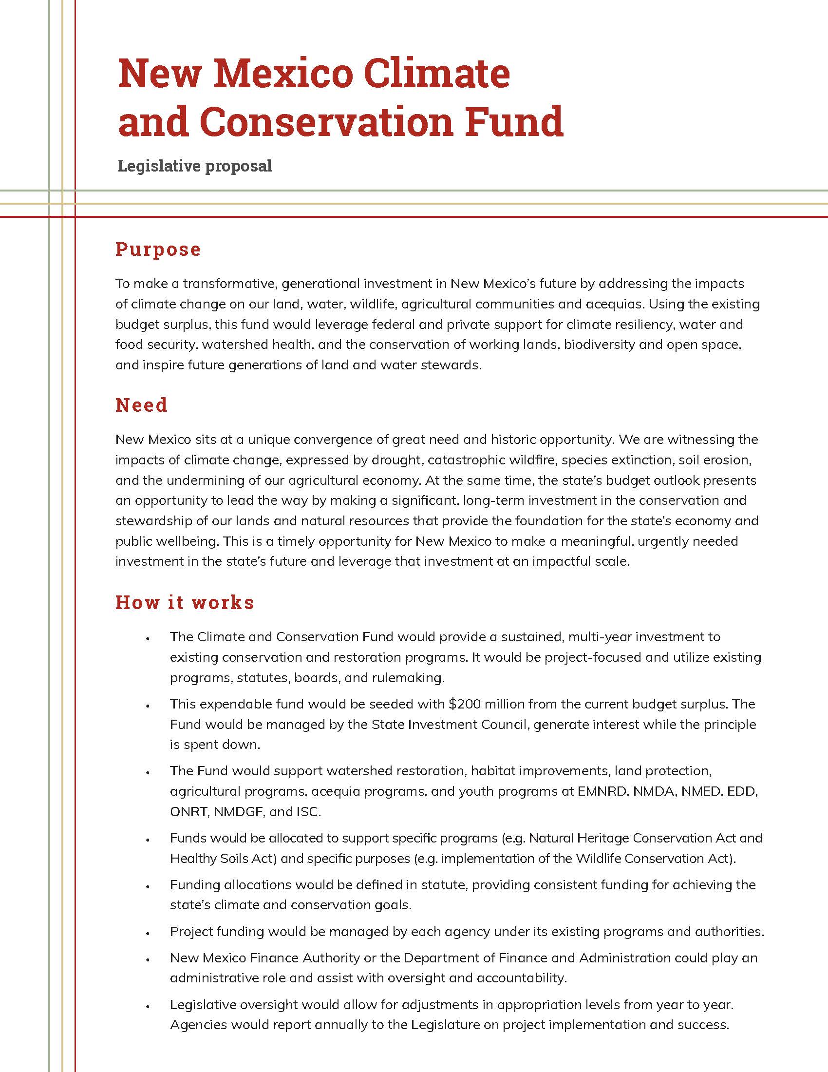 New Mexico Climate and Conservation Fund Legislative Proposal _ vF.91721_Page_1