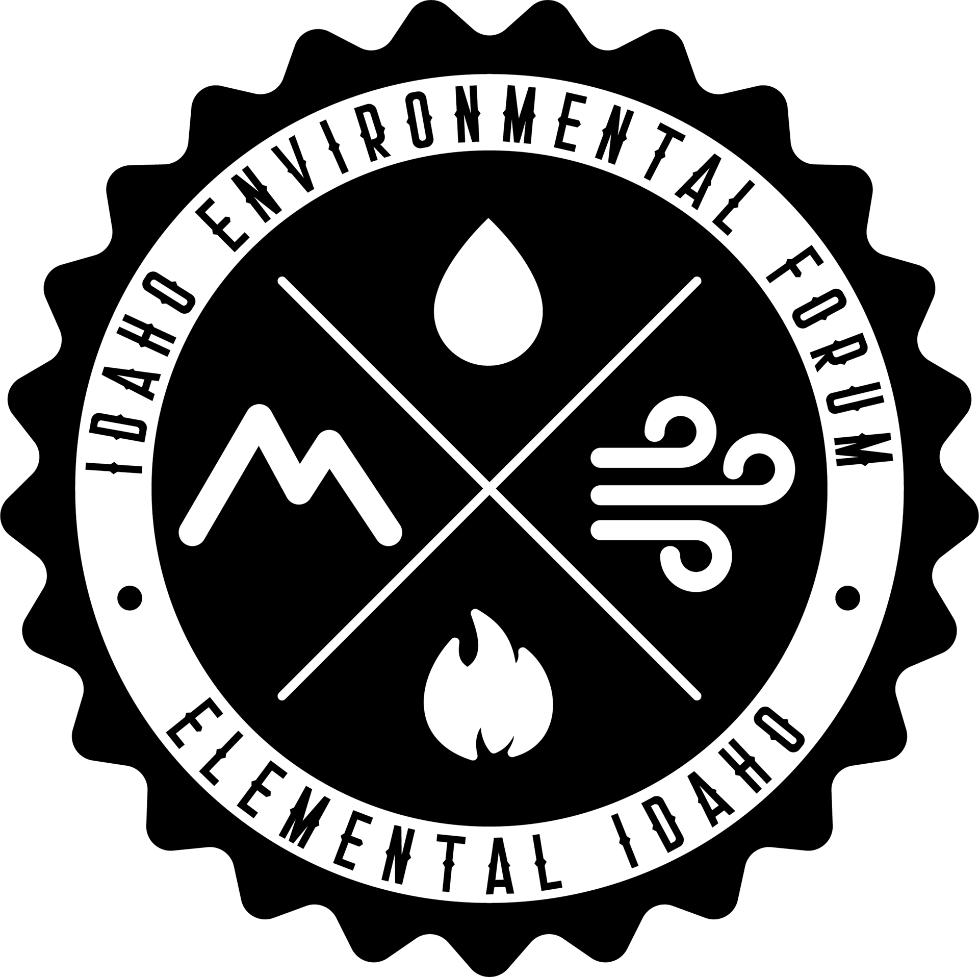 Idaho Environmental Forum Elemental Idaho Logo - Black-1