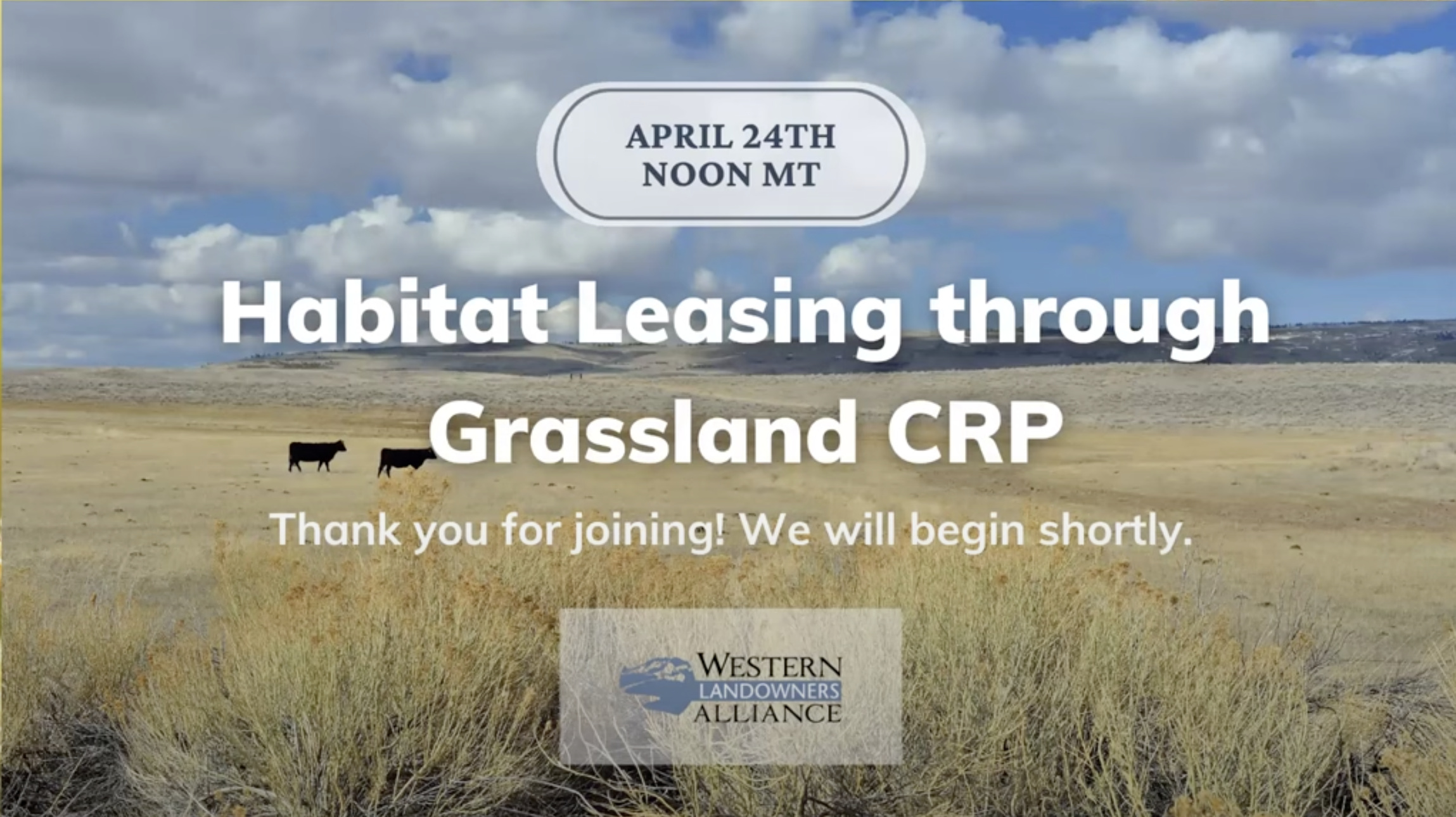 Grassland CRP Webinar 4/24