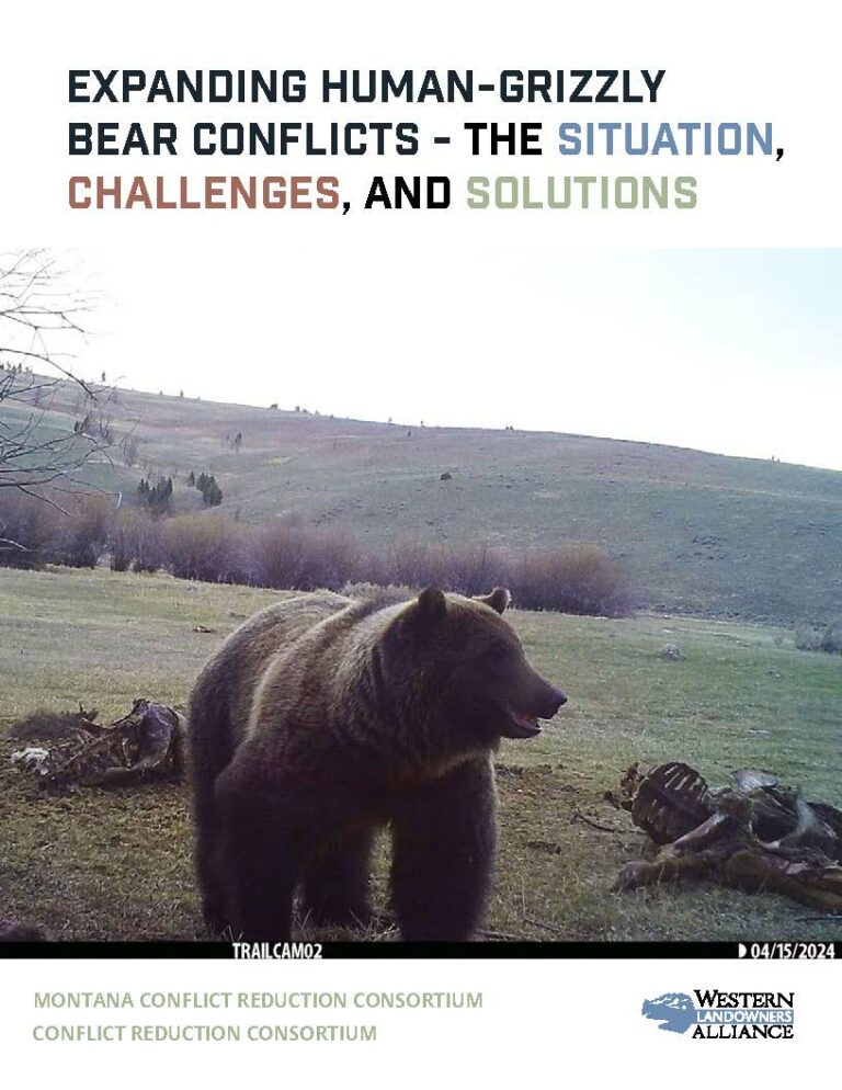 Expanding Human-Grizzly Bear Conflicts: The Situation, Challenges and ...